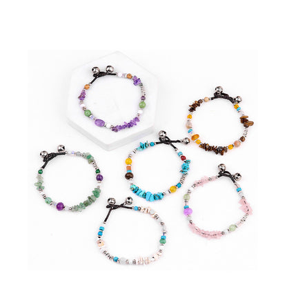 Natural Crystal Bracelets – Handcrafted Gemstone Jewelry with Stone Chip Beads