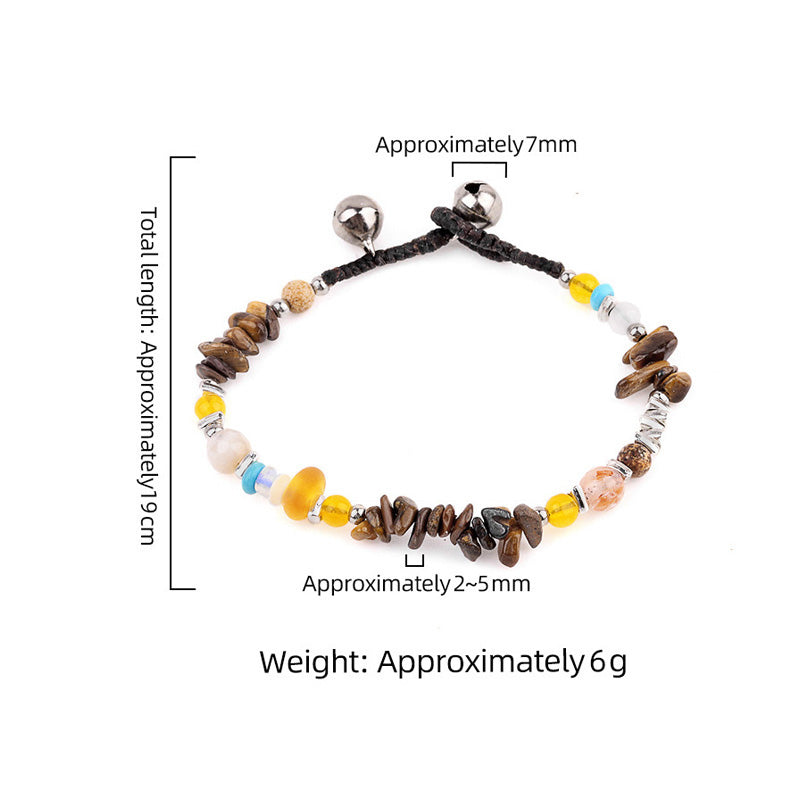 Natural Crystal Bracelets – Handcrafted Gemstone Jewelry with Stone Chip Beads