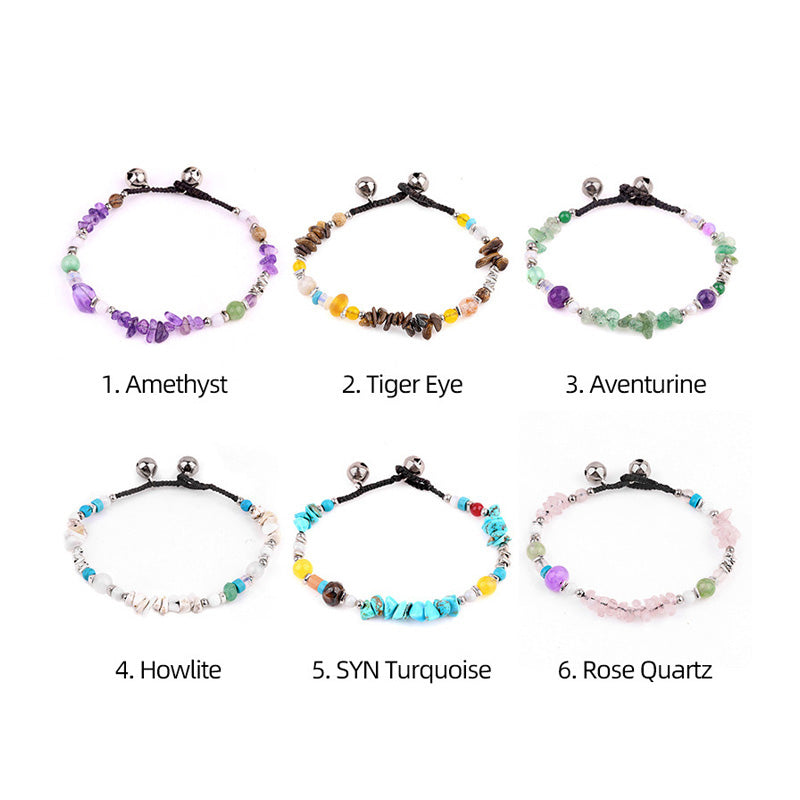 Natural Crystal Bracelets – Handcrafted Gemstone Jewelry with Stone Chip Beads