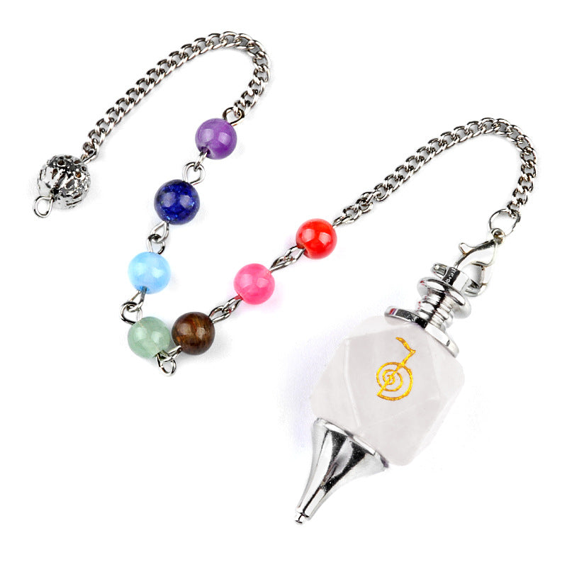 Crystal Pendulum with Reiki Symbols – Cho Ku Rei Energy Healing