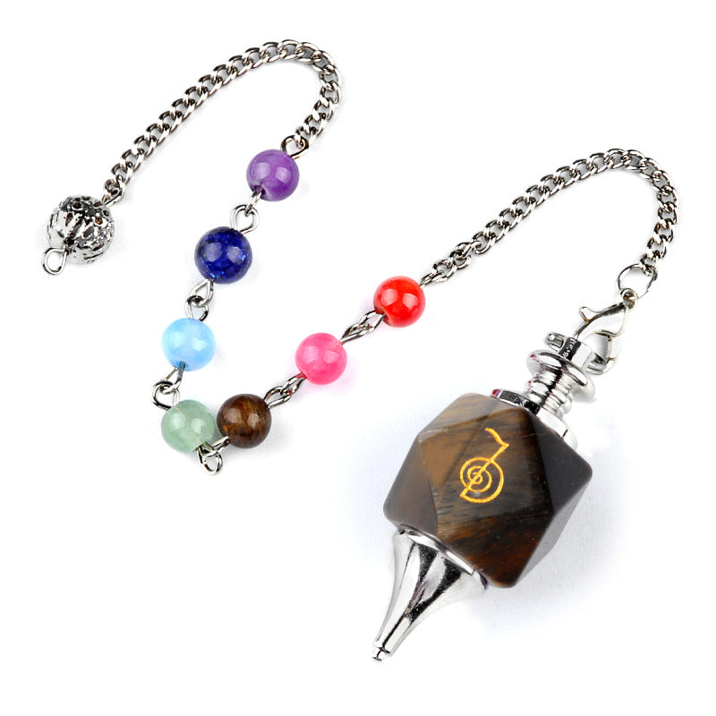 Crystal Pendulum with Reiki Symbols – Cho Ku Rei Energy Healing