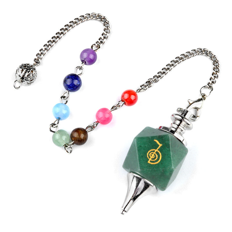 Crystal Pendulum with Reiki Symbols – Cho Ku Rei Energy Healing