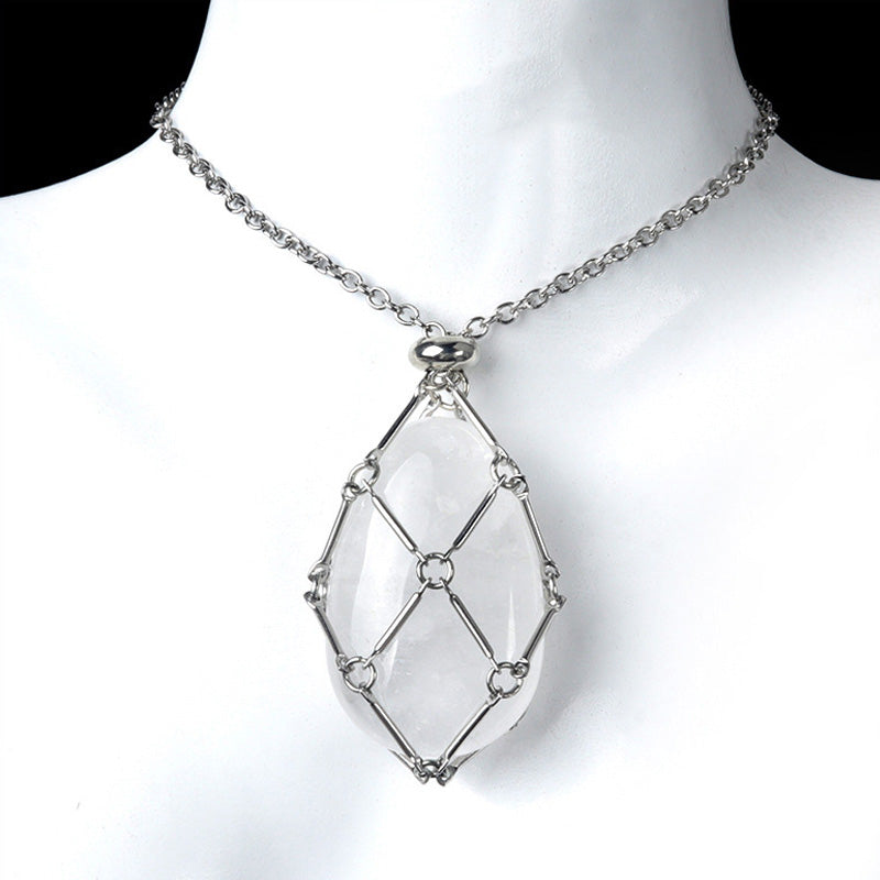 crystal necklace and pendant